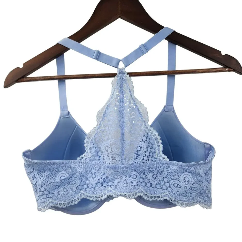 Maidenform Light Blue Lace Bra - Size 38D